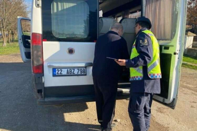 Keşan’da okul servisleri denetlendi