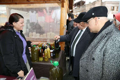 Milletvekili Cıngı ve  Başkan Yalçın Maharetli Eller'de