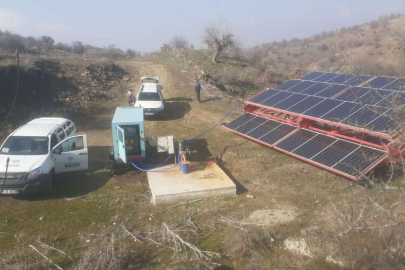Manisa'da sondaj kuyusuna güneş enerjili çözüm