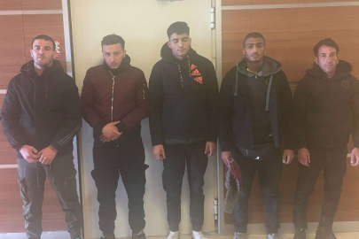 5 göçmen yakalandı