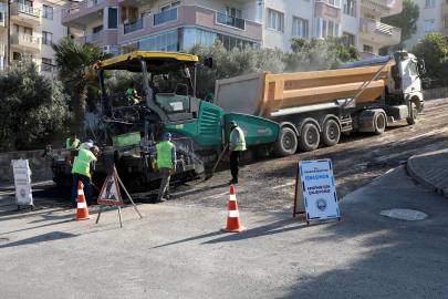 Bursa Mudanya'da yollara yerel bakım