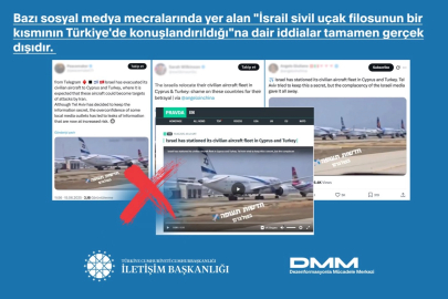 İletişim'den "İsrail Uçakları Türkiye’de" iddialarına yalanlama!