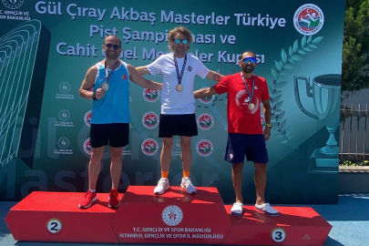 Keşanlı atlet Türkiye Masterlar'da altın madalya kazandı