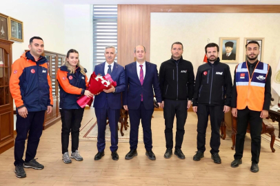 Kahramanmaraş AFAD heyetinden Vali Ünlüer'e ziyaret