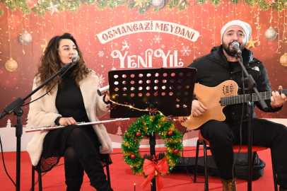 Bursa Osmangazi’de Yeni Yıl Festivali'nde akustik rüzgarı