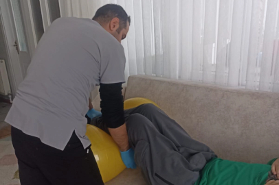 Gaziantep Büyükşehir’den evde fizik tedavi hizmeti