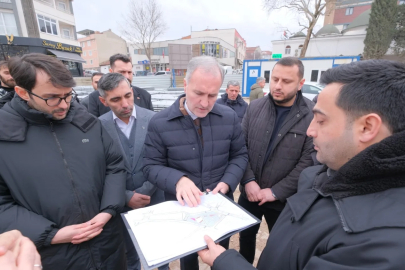 Bursa İnegöl’de Alanyurt meydan düzenleme çalışmaları başladı