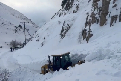 Van'da çığ düştü, 2 hastaya ambulans ulaştırıldı