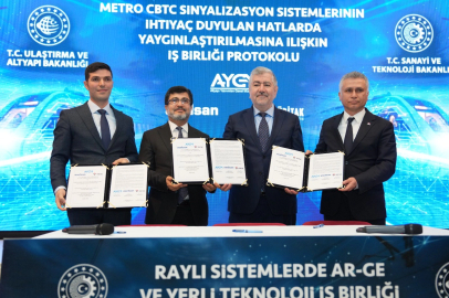 Metro sinyalizasyonunda yerli hamle... Üçlü protokol imzalandı