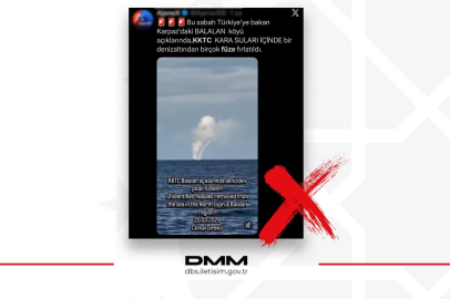 KKTC açıklarında füze' iddiasına yalanlama!