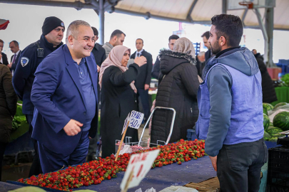 Ankara Keçiören’de Başkan Özarslan’dan pazaryeri ziyareti